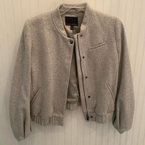 Gray Banana Republic Letterman’s jacket. Size small